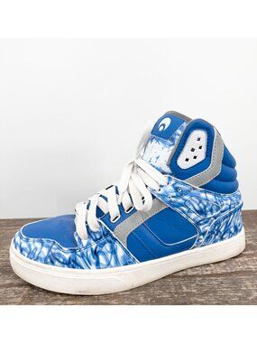 Osiris Clone 1322 1580 Mens 9 Blue White Synthetic Skate Inspired Sneakers Shoes